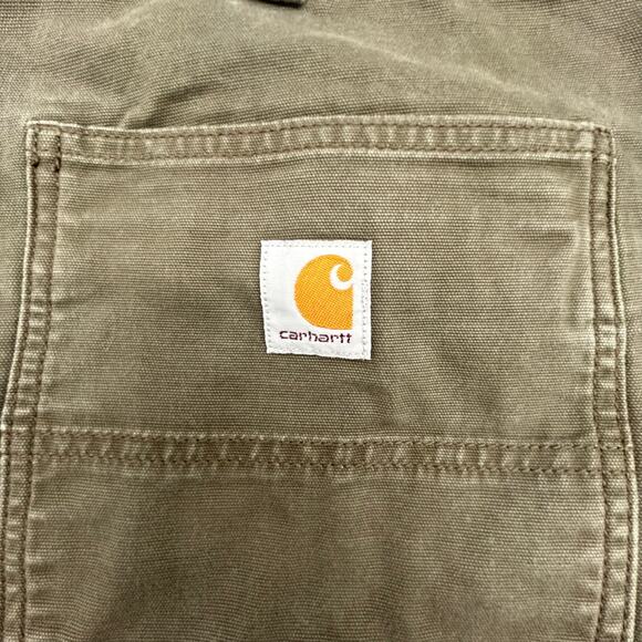 Carhartt Jeans Men 42x34 Rugged Flex Relaxed Fit Double Knee Canvas Utility Pant - Picture 6 of 11